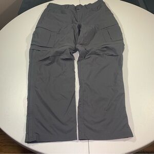 REI Co-op Pants Men's 36X29 Gray Sahara Convertible Cargo Hiking Nylon Stretch